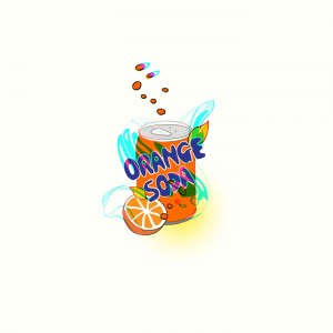 album cover image - 오렌지 소다 캔 (Orange soda)